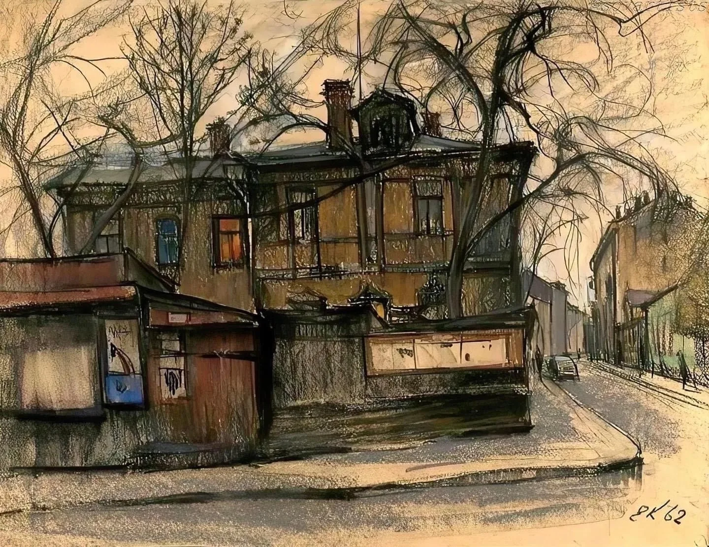 🎨 «Большая Молчановка» Евгения Куманькова: уголок Москвы, в котором застыло время