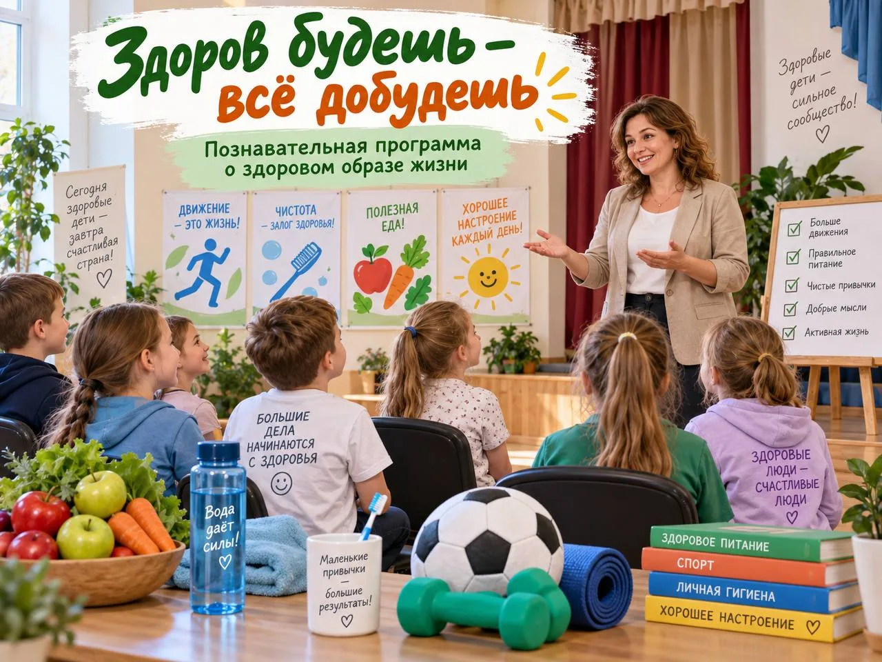 🍎 В Семилукском районе детям рассказали о здоровом образе жизни.