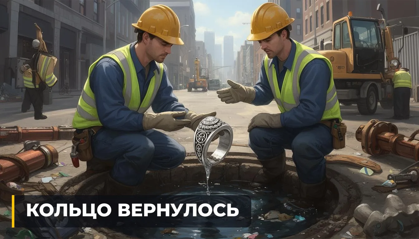 🇺🇸 ЗАСОР В КАНАЛИЗАЦИИ ВЕРНУЛ ВЛАДЕЛЬЦУ ПРОПАВШЕЕ КОЛЬЦО