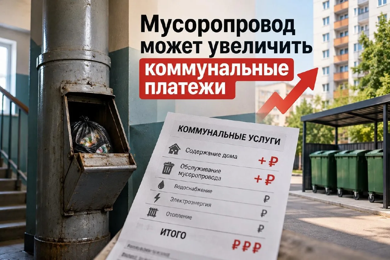 🚮 Мусоропровод может увеличить коммунальные платежи