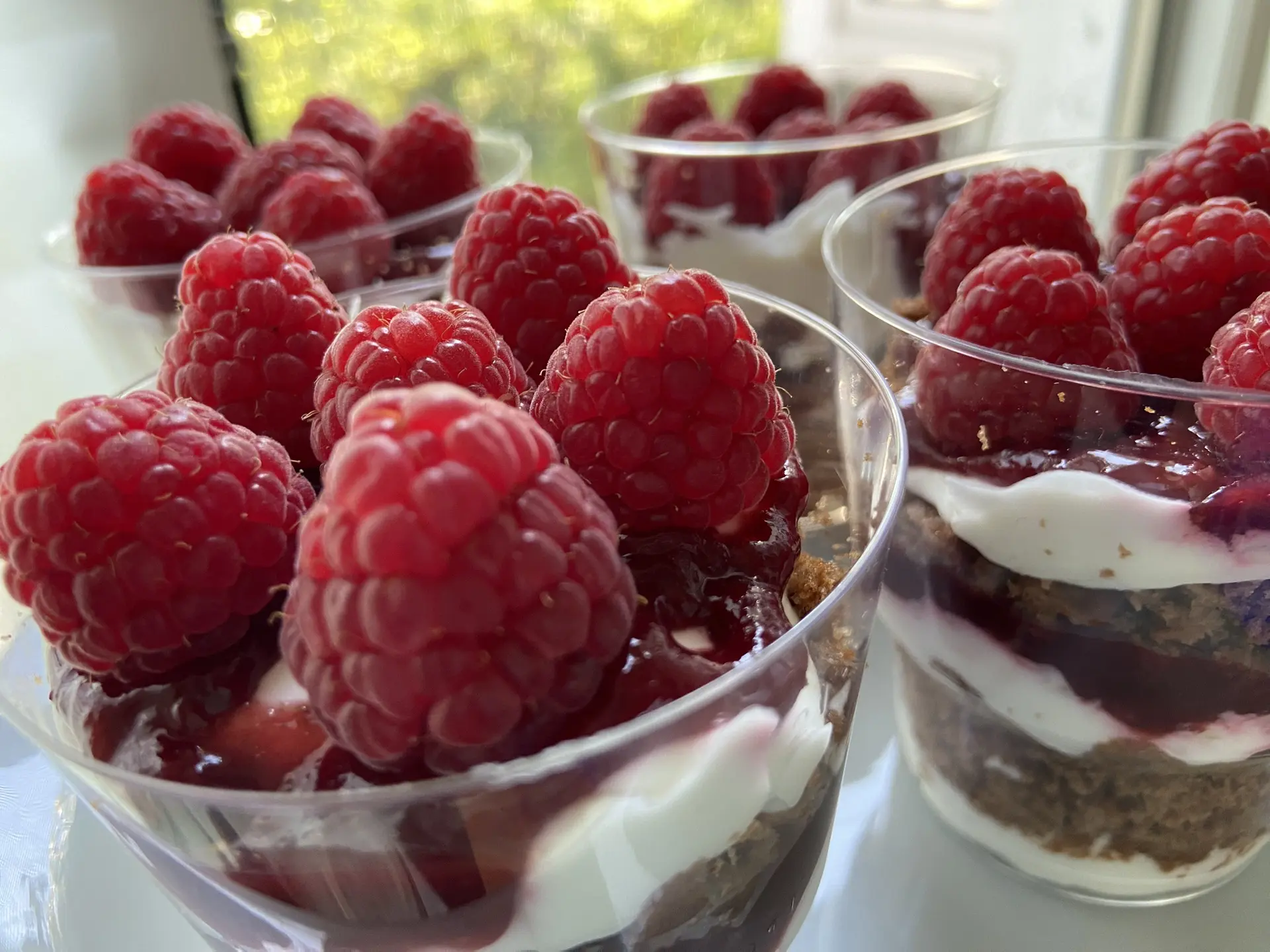 Трайфлы «Молочная девочка» с малиной 🍰🍓
