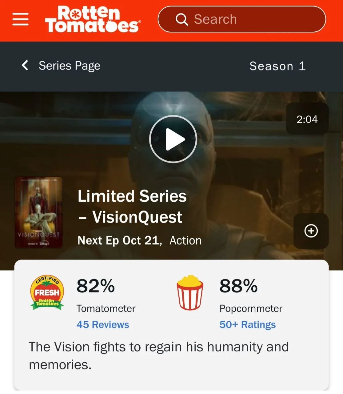 🤖 BREAKING: ЗРИТЕЛИ ПОСТАВИЛИ «КВЕСТУ ВИЖНА» 88% НА ROTTEN TOMATOES!
