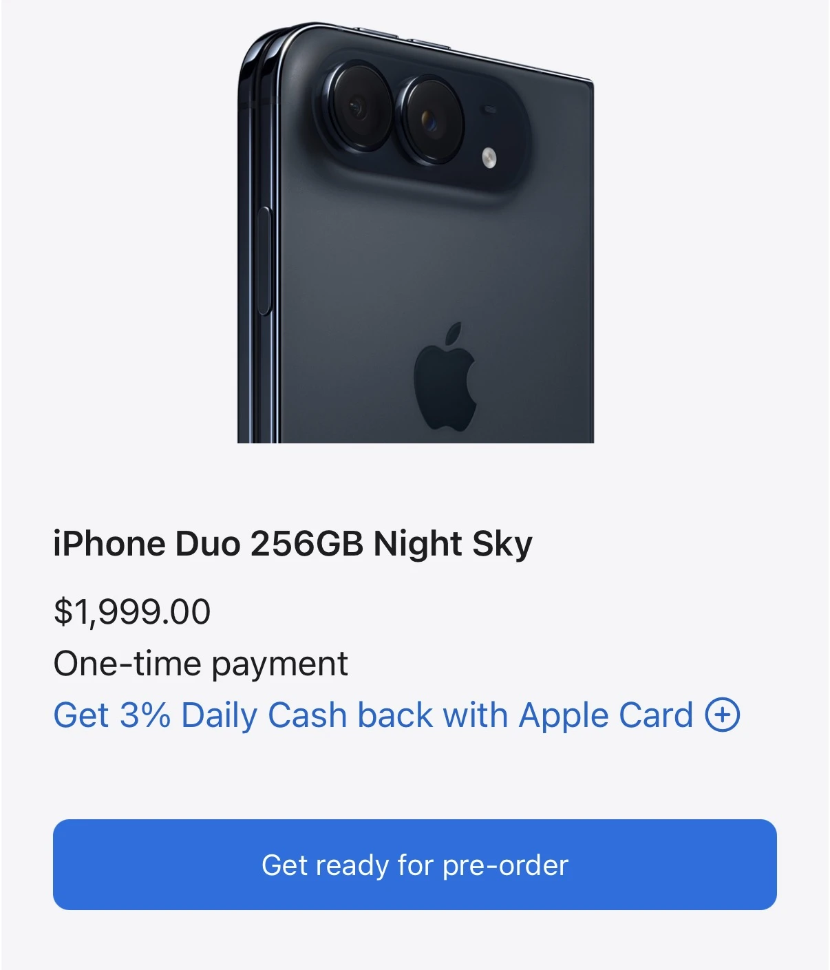 Займите очередь за очередью: Apple запустила подготовку к предзаказу iPhone Duo