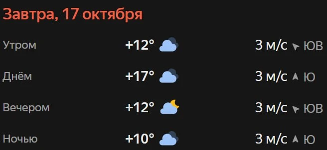 Прогноз погоды☀️
