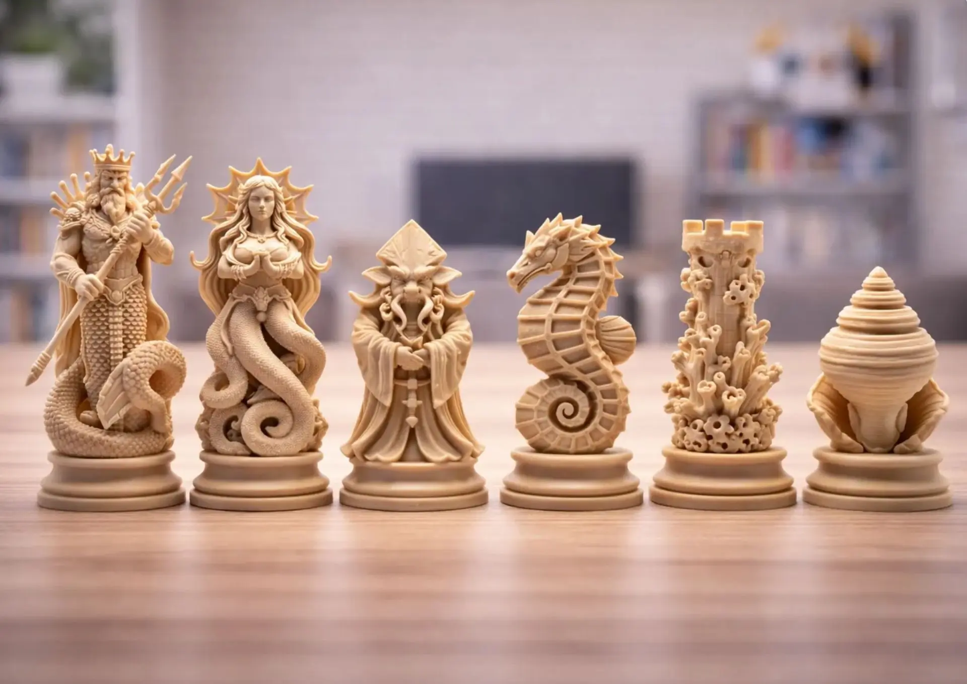 Морские шахматы 3D модель STL