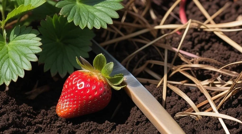 🍓 Листья клубники в октябре: стричь или оставить — что заложит цветоносы, а что остави...