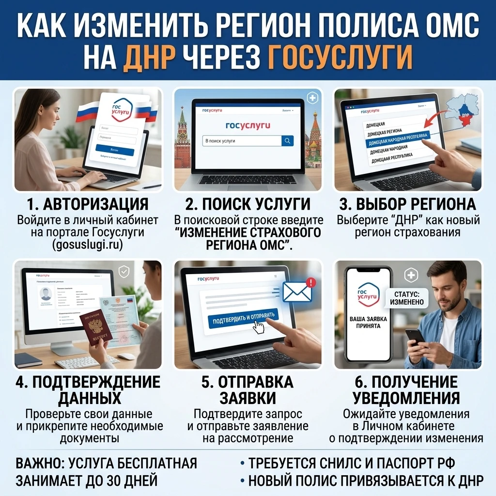 ❗ ВАЖНО: как получать медпомощь в ДНР по полису ОМС