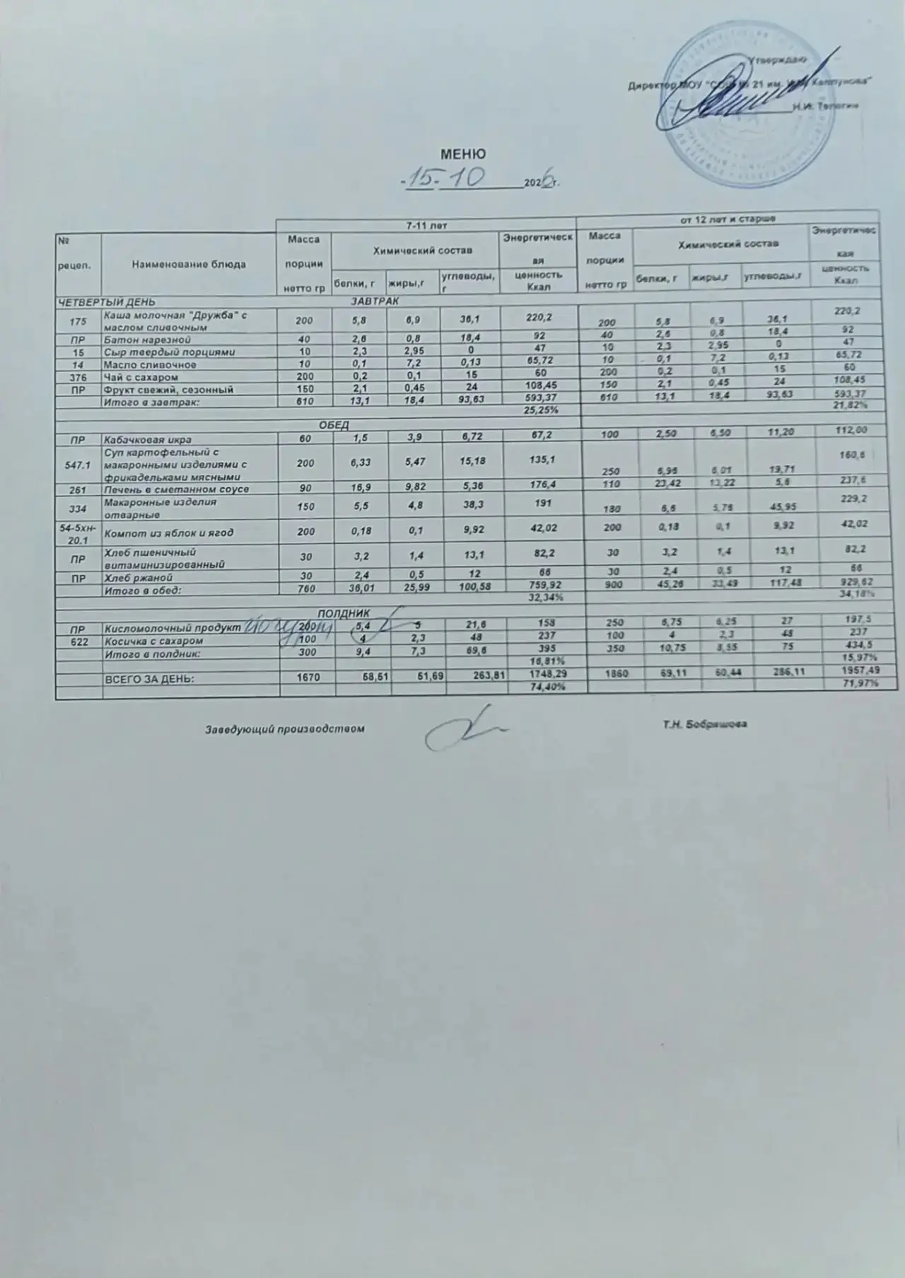 Учреждение: МОУ "СОШ N21 им. И.М. Каплунова"