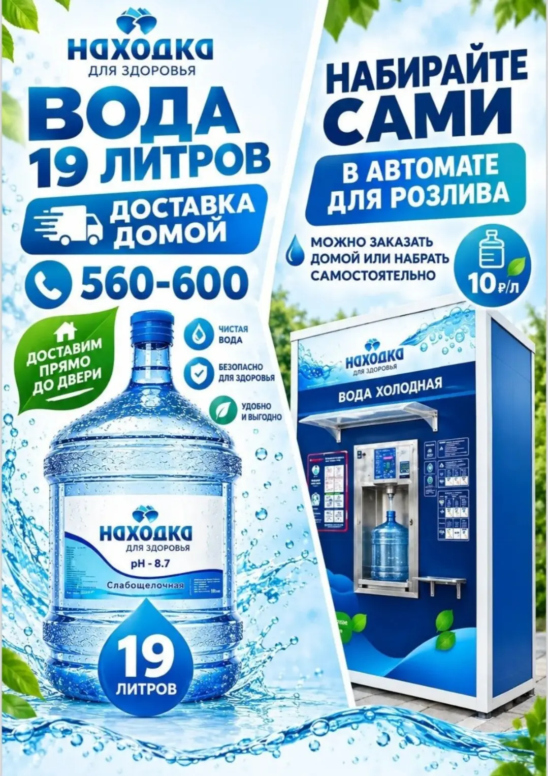 💧 Чистая вода — для дома и на каждый день!