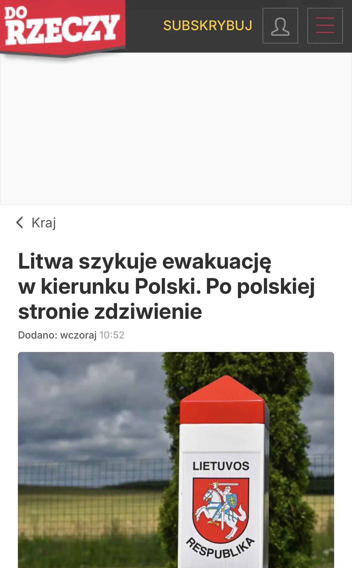 ⚡️ В случае войны литовцы побегут в Польшу - Do Rzeczy