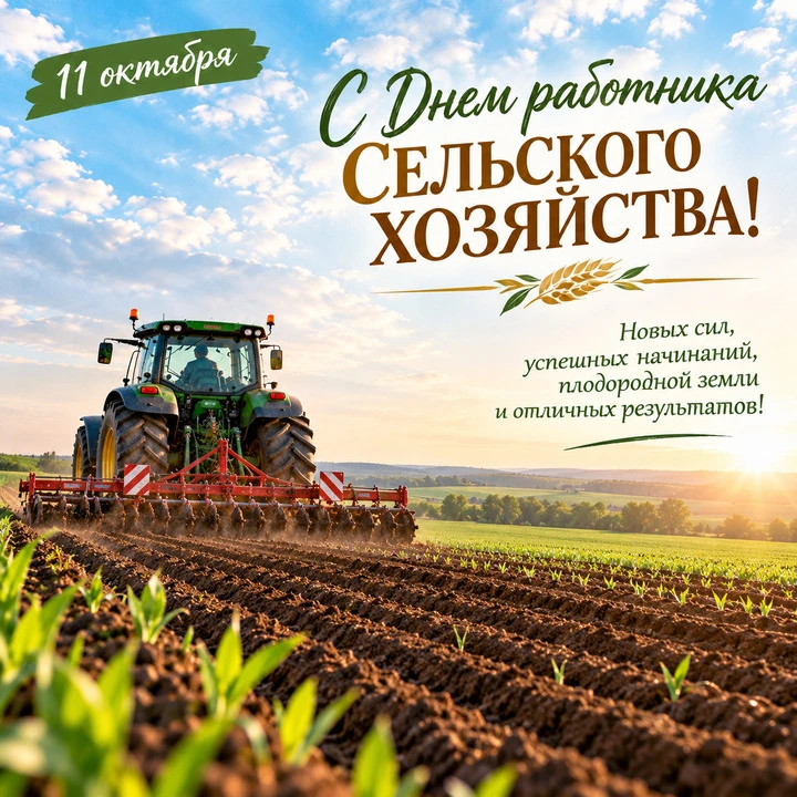 🌾Искренне поздравляем с Днем сельского хозяйства и перерабатывающей промышленности! Же...