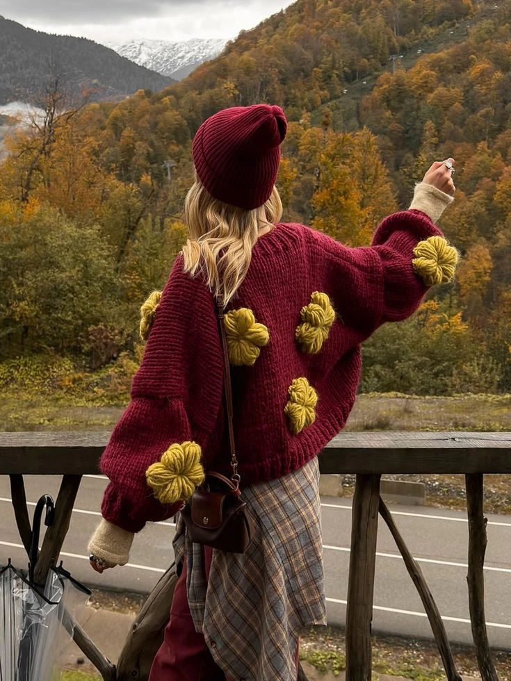 Кардиганчик с цветочками