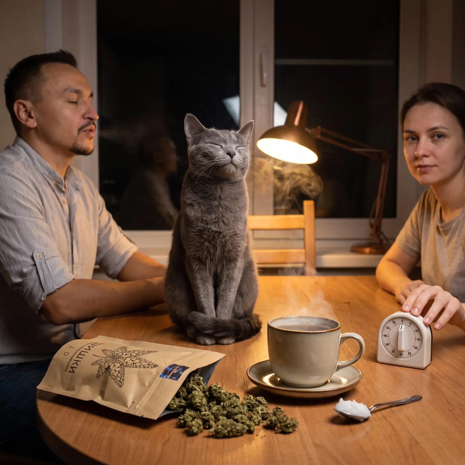 Никаких гонгов и циновок — только кружка, чайник и щепотка соцветий 🍵