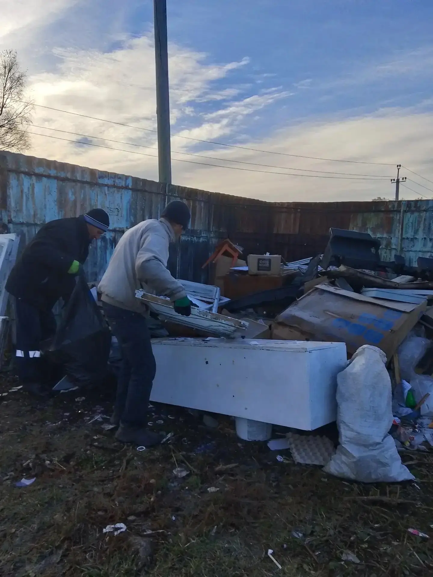 Уборка крупногабаритного мусора