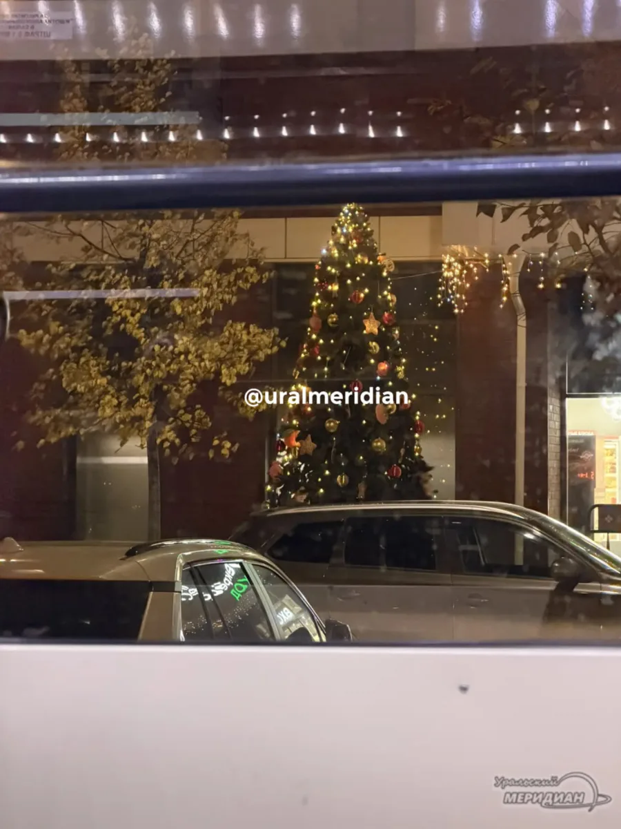 🎄 Октябрь, ты чего? В Екатеринбурге уже наряжают ёлки.