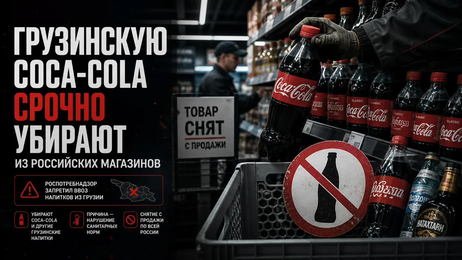🥤 Грузинскую Coca-Cola срочно убирают из российских магазинов