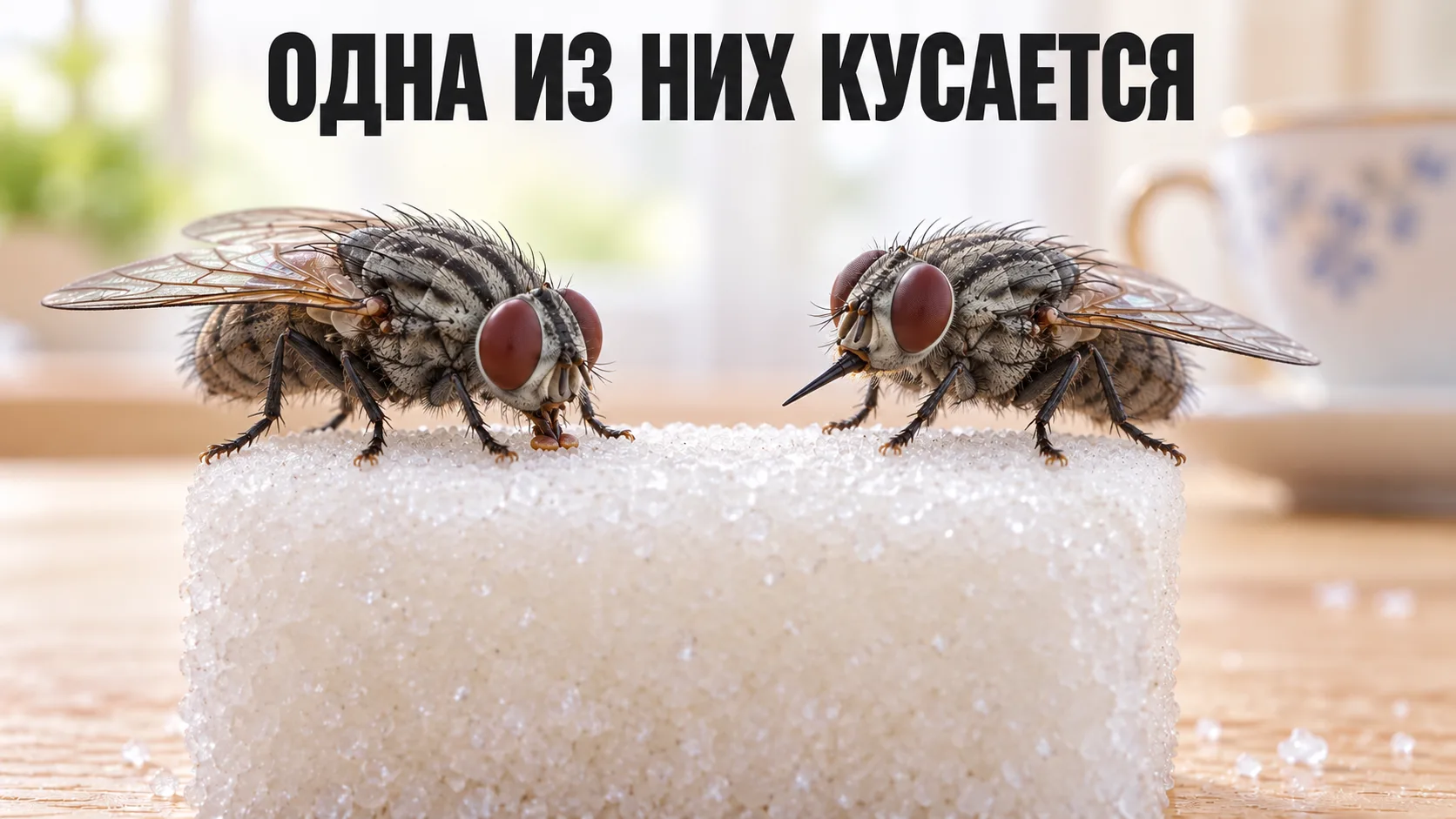 Почему осенью мухи начинают кусаться