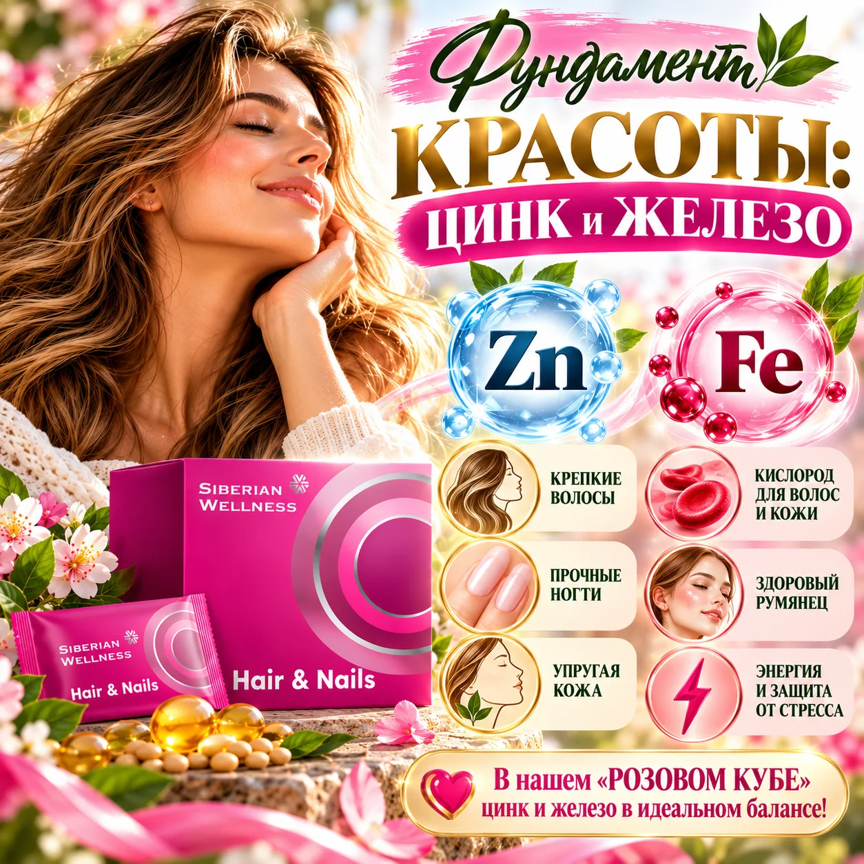 🌸 Фундамент красоты: Цинк и Железо