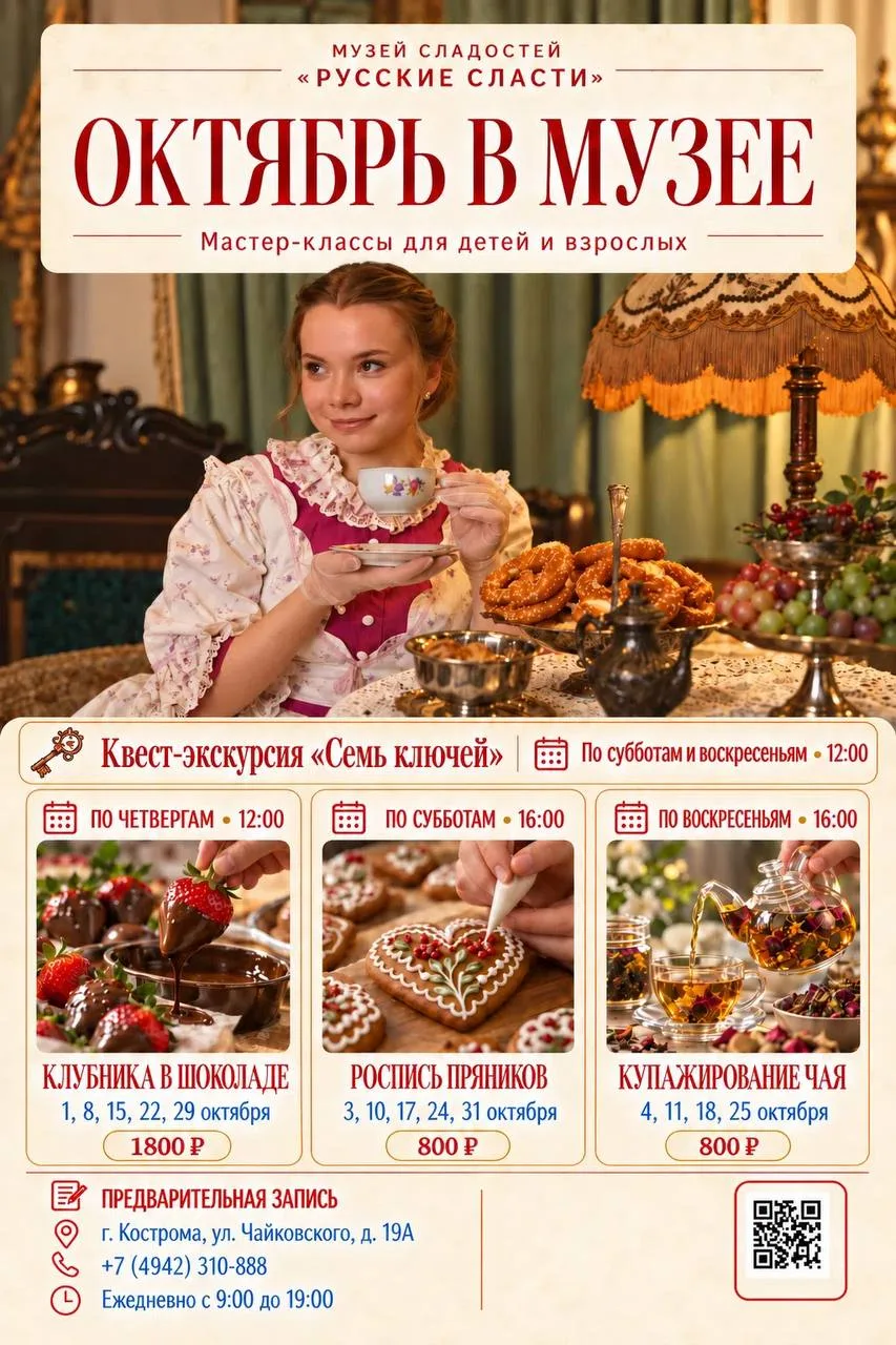 🌿 Октябрь в музее сладостей «Русские сласти»