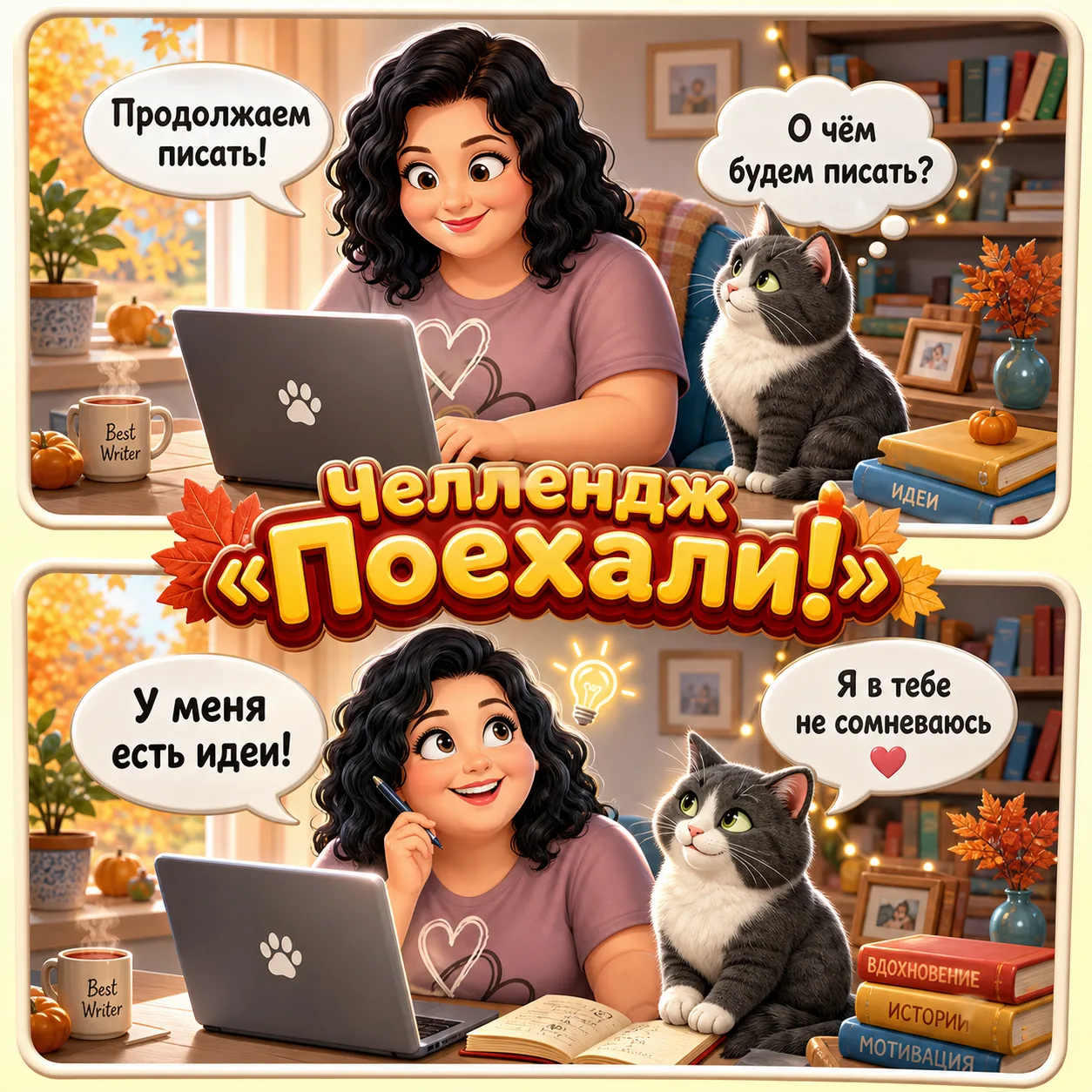 🔥 Третий день (уже вечер и даже ночь) челленджа "Поехали!"