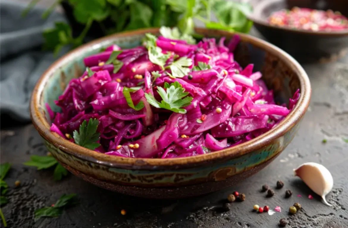 🥬 КВАШЕНАЯ КАПУСТА СО СВЁКЛОЙ: РУБИНОВАЯ, ХРУСТЯЩАЯ, С ЧЕСНОЧКОМ!