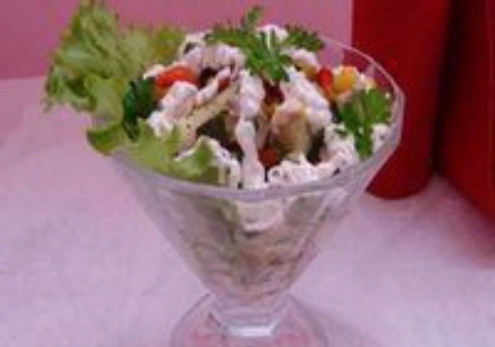 САЛАТ-КОКТЕЙЛЬ С КУРИЦЕЙ #салат