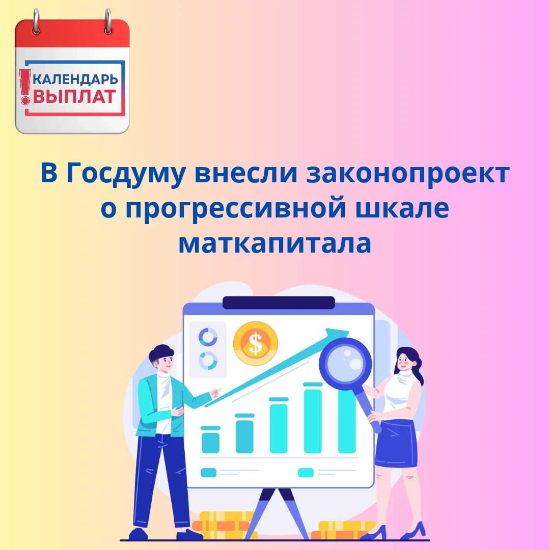 ‼️ В Госдуму внесли законопроект о прогрессивной шкале маткапитала