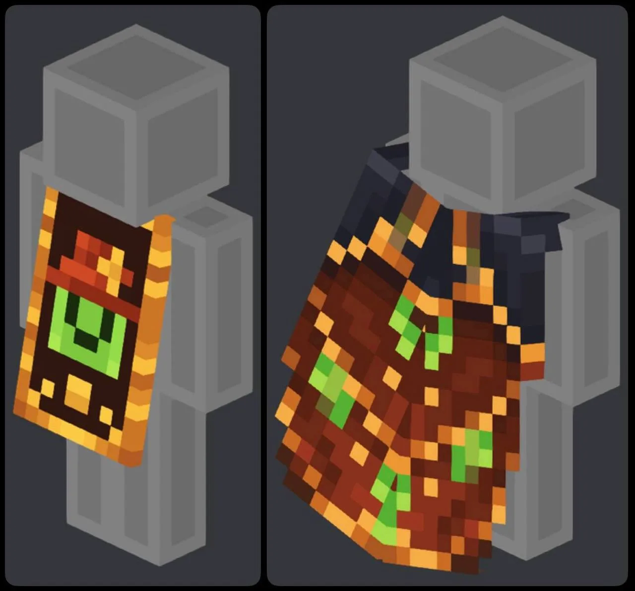 🎃 Хеллоуинский плащ для Minecraft