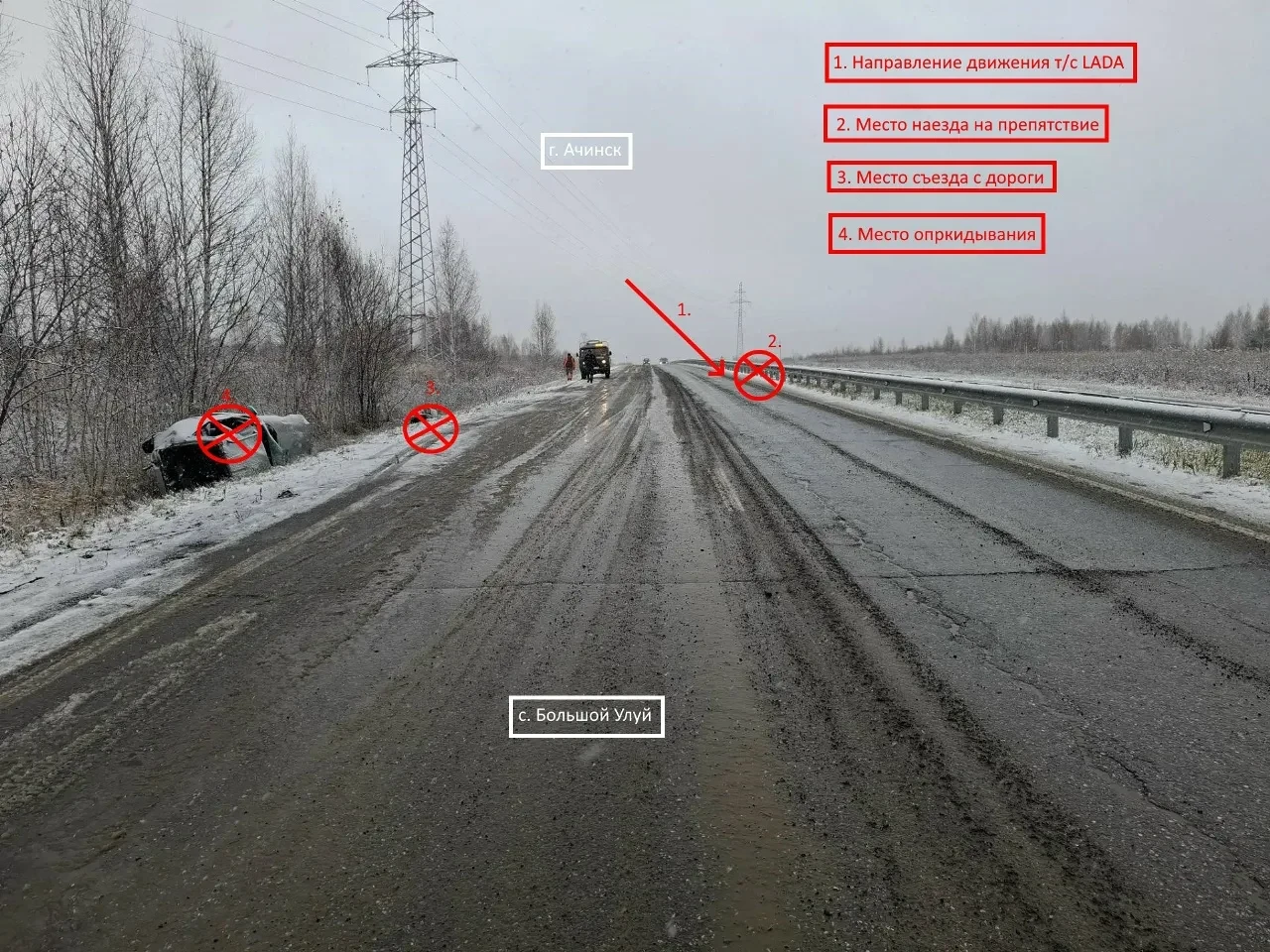 ❄️ Госавтоинспекция Енисейска призывает водителей срочно сменить шины