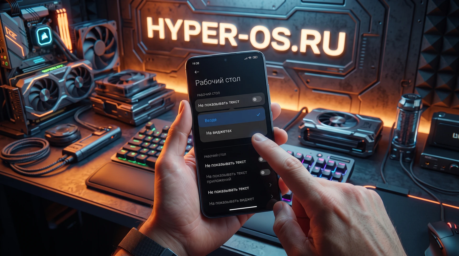 ⚡️ Как в Xiaomi HyperOS отключить подписи к иконкам приложений?