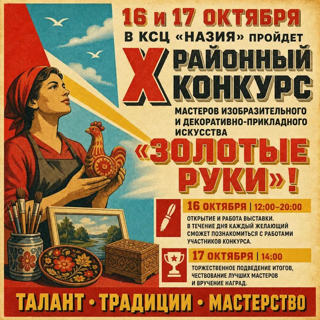 🎨 X РАЙОННЫЙ КОНКУРС «ЗОЛОТЫЕ РУКИ»