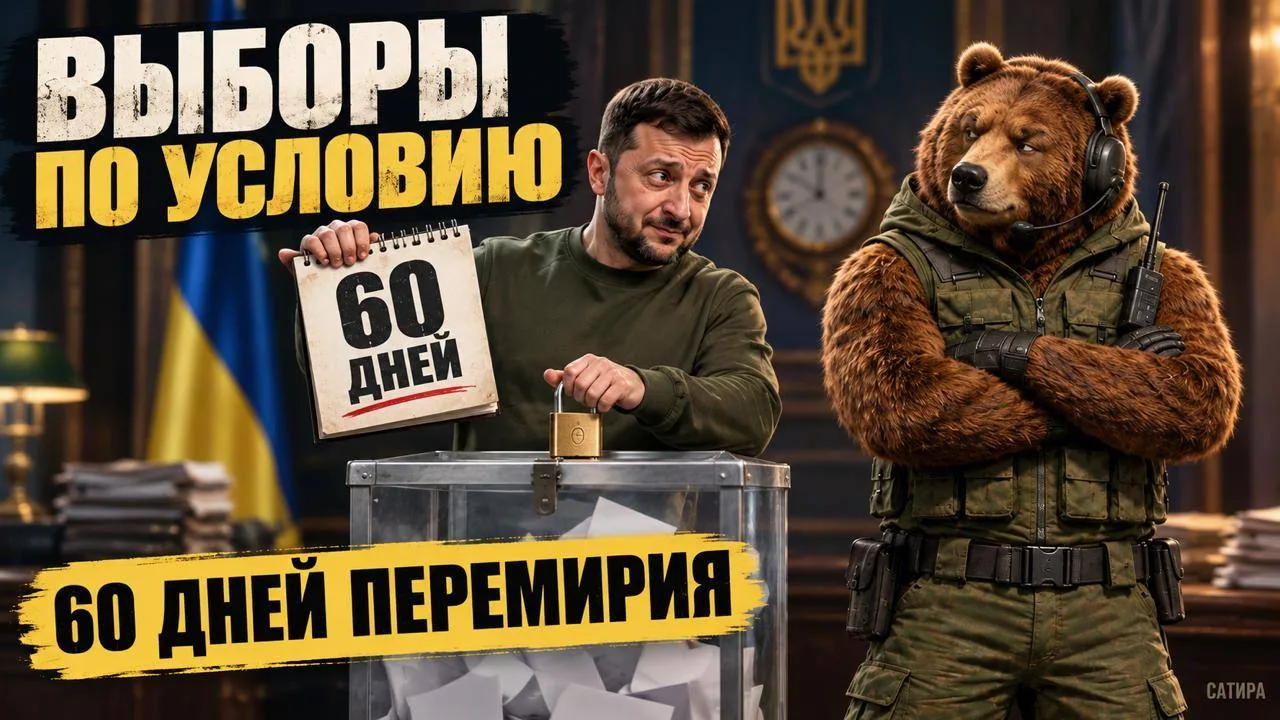 🇺🇦🤡Украина проведёт выборы, если Россия согласится на 60-дневное перемирие, — Зеленский