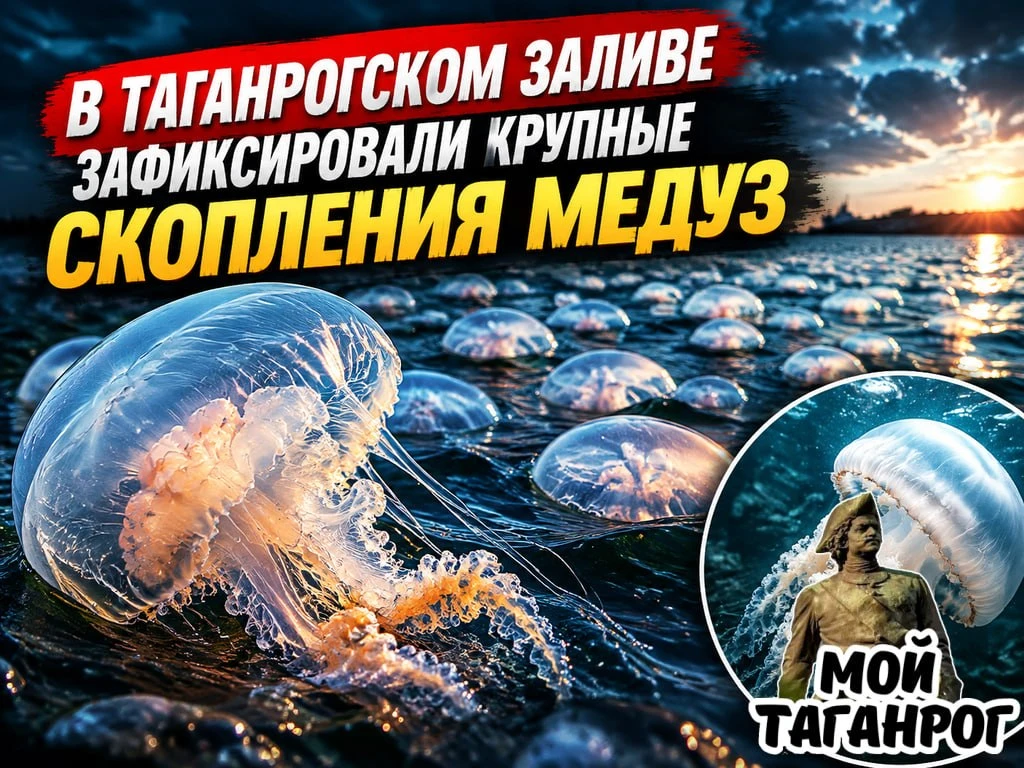 Медузы в Таганрогском заливе распределились неравномерно