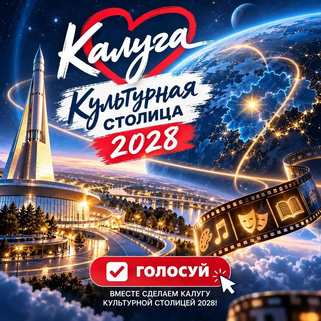 🎭Калуга в финале конкурса «Культурная столица года»!
