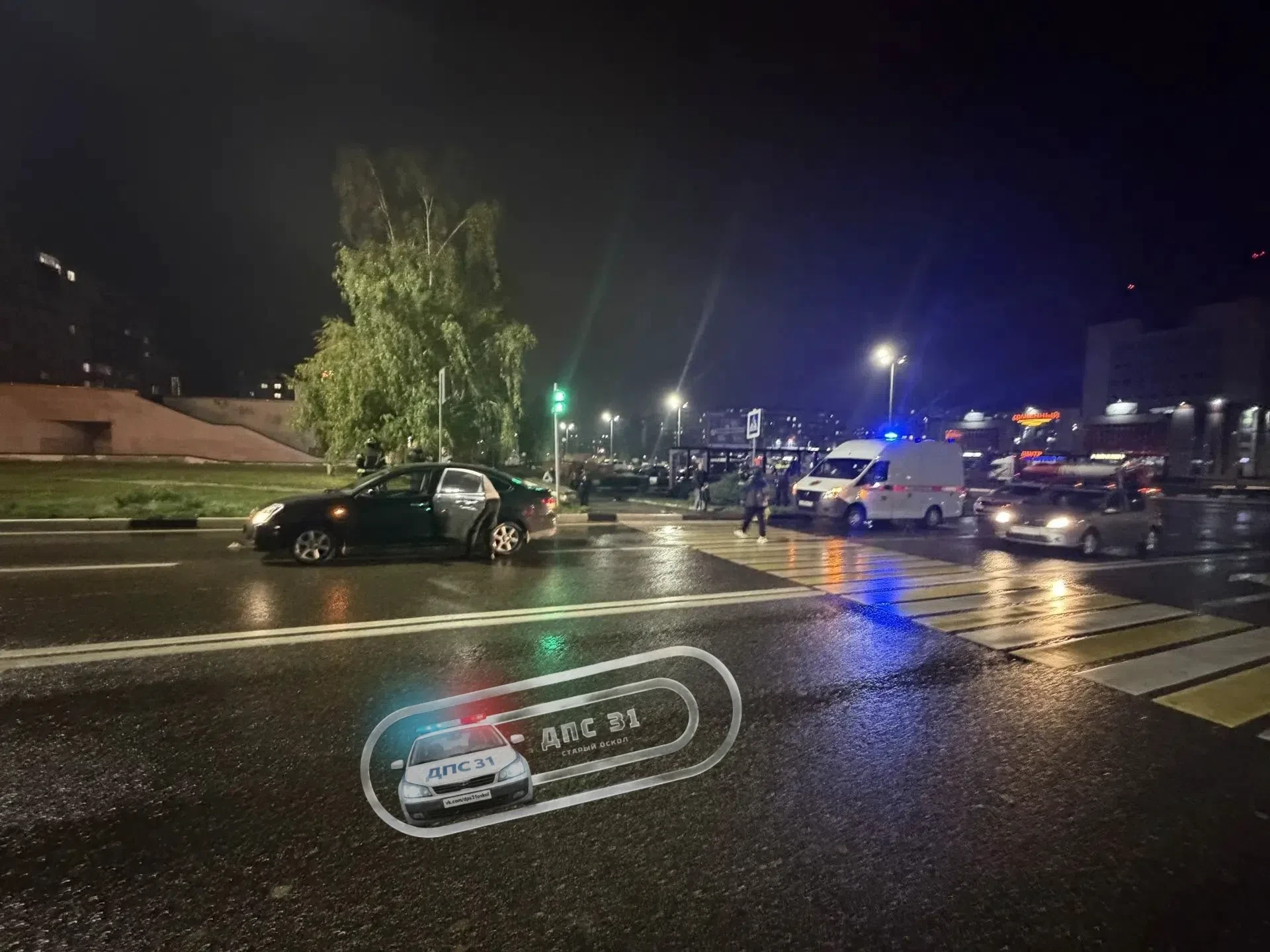 🚔Момент вчерашнего ДТП на проспекте Победы