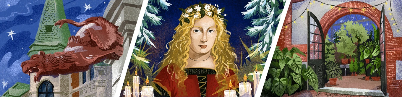 ❄СЕРЕБРЯНЫЙ ТРЕУГОЛЬНИК БЕЛАРУСИ. ЛЕВ, КОРОЛЕВА И ЗИМНИЙ САД.