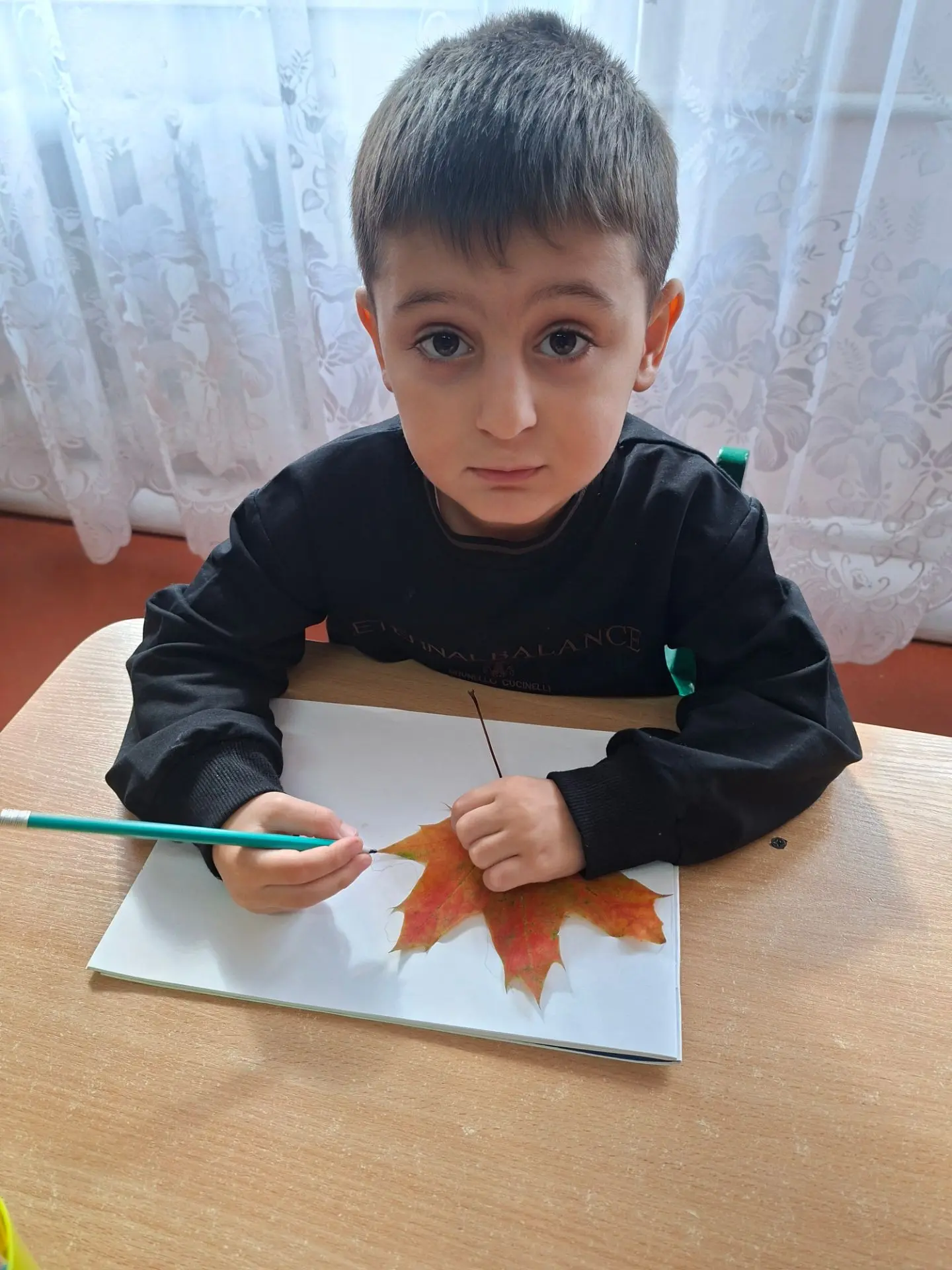 Занятия в разновозростной группе по рисованию в технике отпечатков листьями «Осенние ли...
