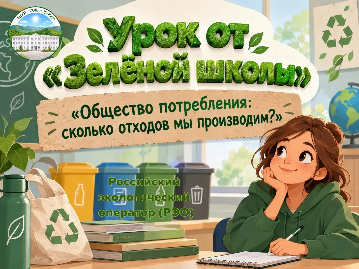 🌍♻️🌱 Заботимся о планете вместе: урок «Зелёной школы»