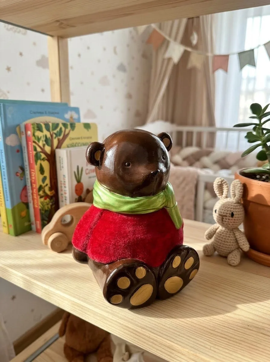 Мой мишка в бархатной рубашечке☺️😍