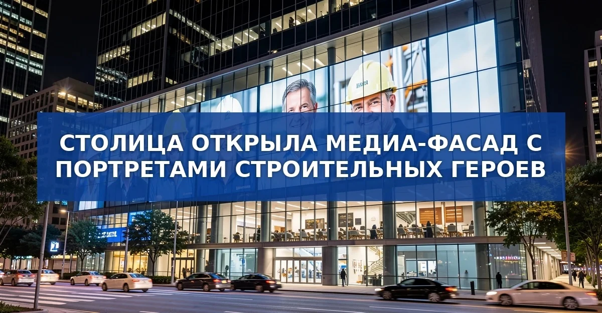 Московский медиа‑фасад открывает городским просторам новые лица