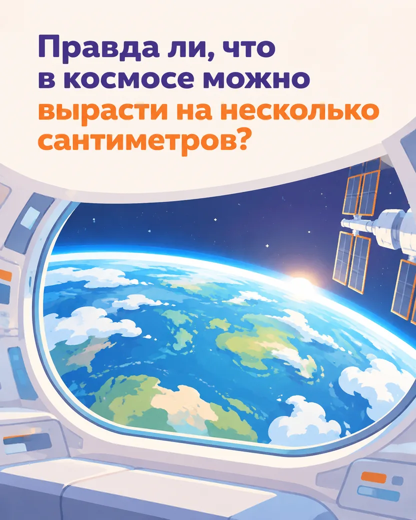 Правда ли, что в космосе можно вырасти на несколько сантиметров? 🌎 Разбираемся вместе!