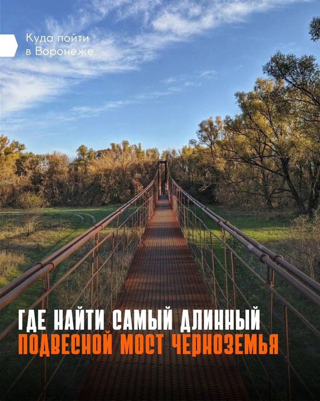 📸 Подвесной мост в Стрелице