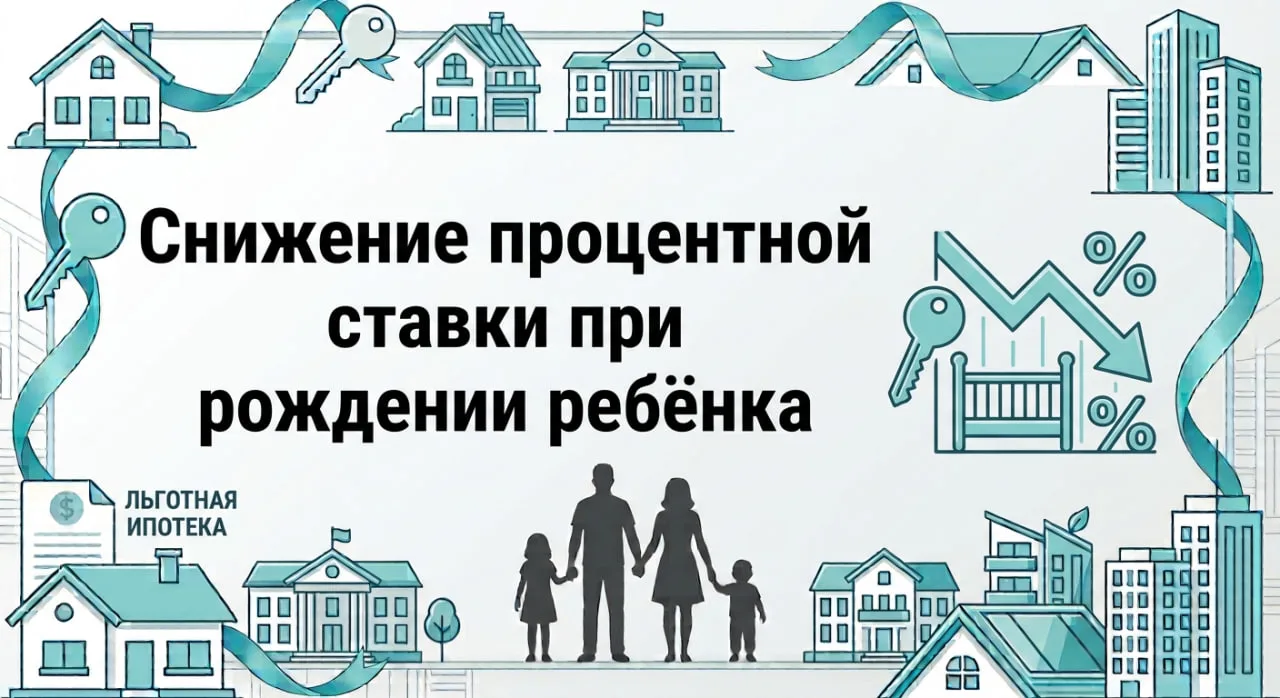 👶 Родился ребенок — ставка по ипотеке снижается! Как работает новая льгота с 1 октября...