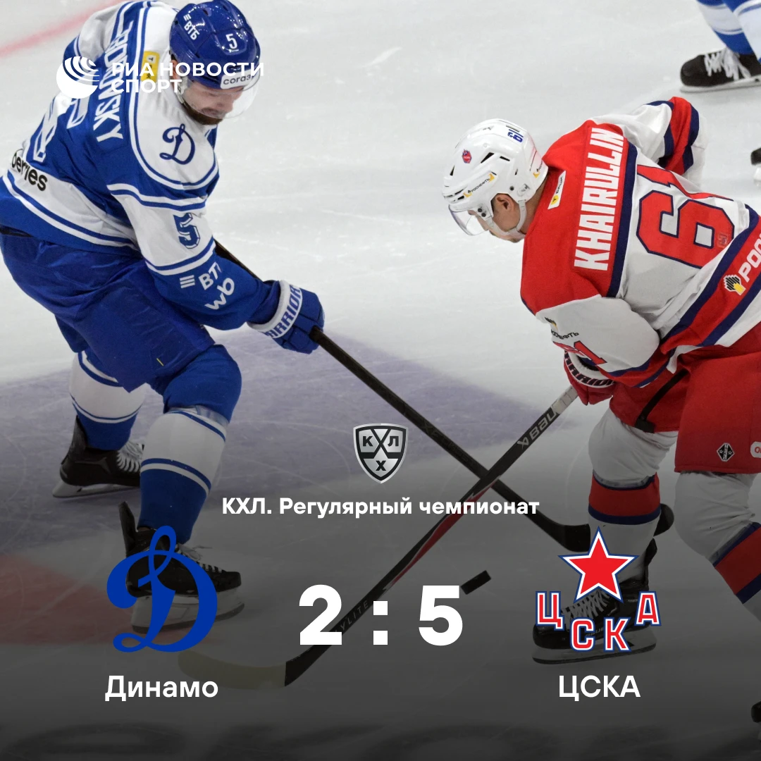 🏒 «Динамо» потерпело шестое поражение подряд в КХЛ