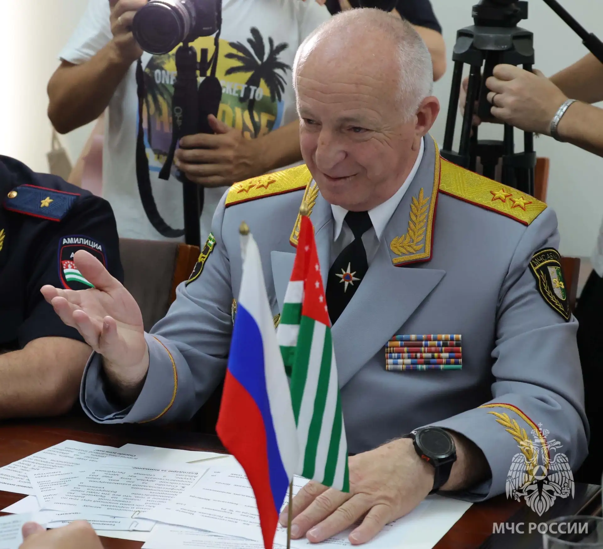 Александр Куренков принял участие в работе Российско-Абхазской комиссии по сотрудничест...