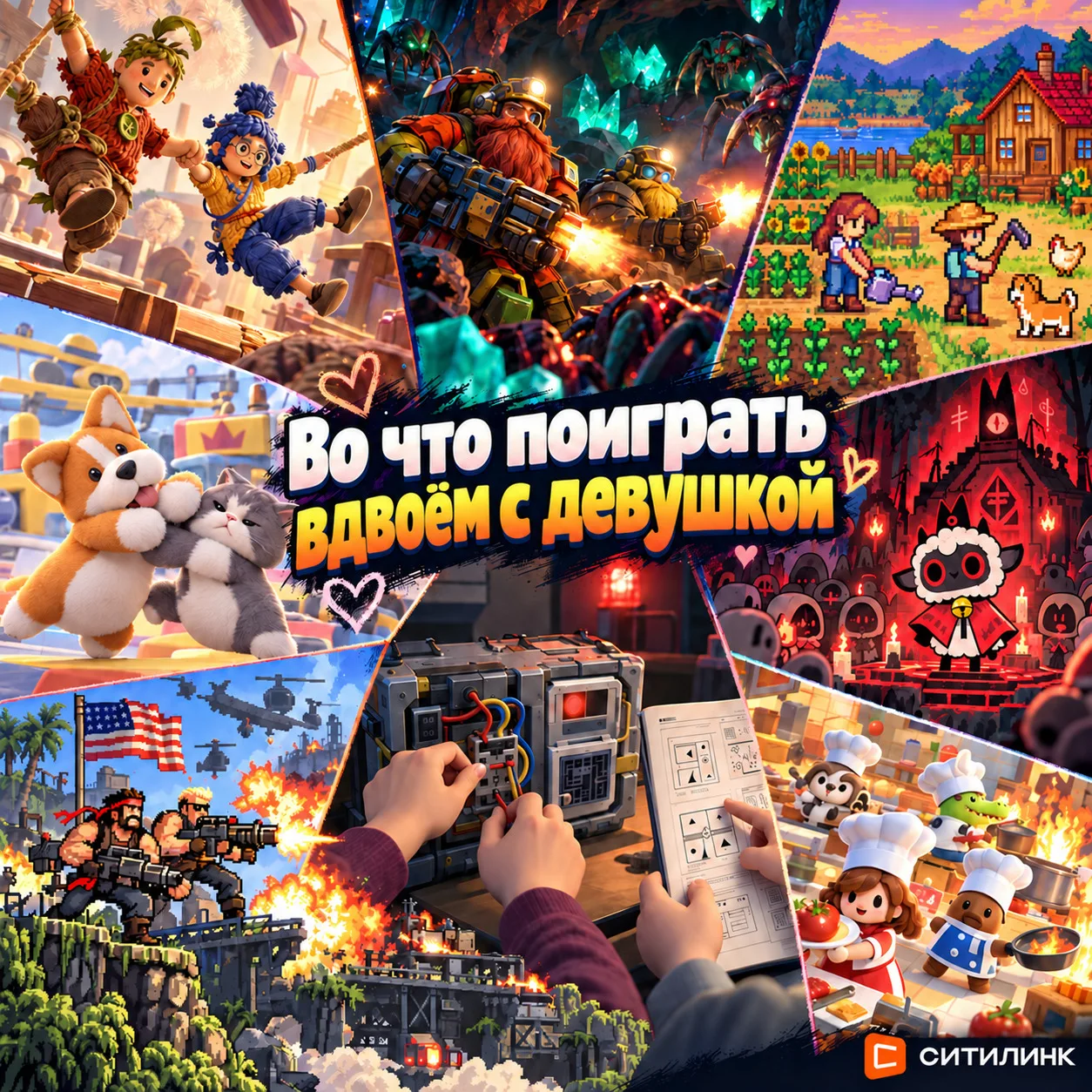 🎮 Идея для свидания: два геймпада, что-нибудь вкусное и игра, в которой вы гарантирова...