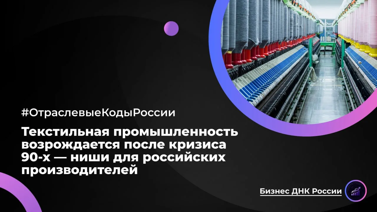 Текстильная промышленность возрождается после кризиса 90-х — ниши для российских произв...