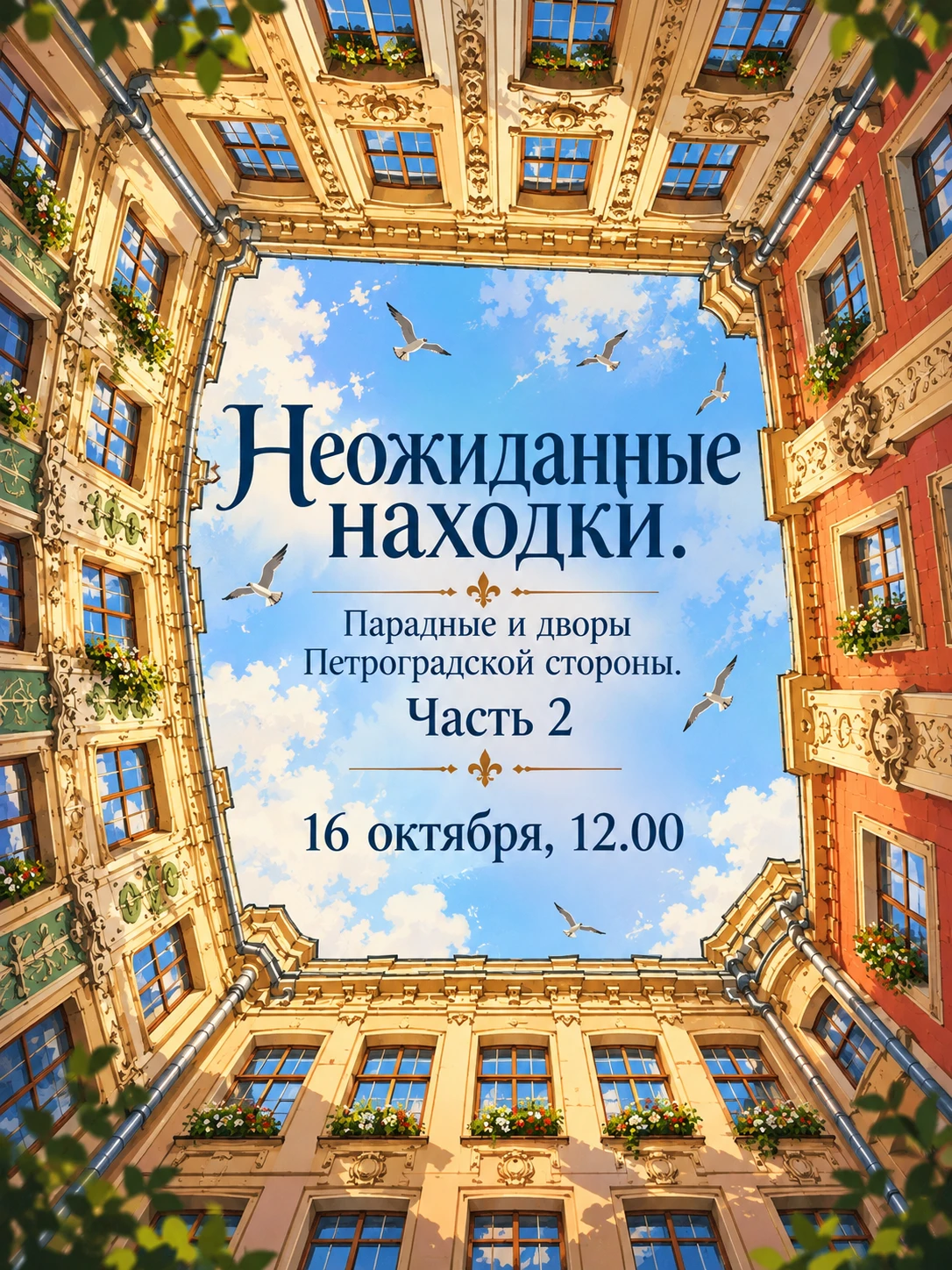 🌿 «Неожиданные находки. Парадные и дворы Петроградской стороны. Часть 2» - бесплатная ...