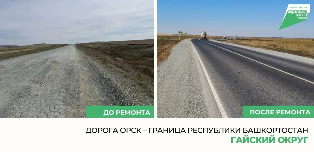 ✅После капитального ремонта открыт для движения первый участок дороги Орск – граница Ре...