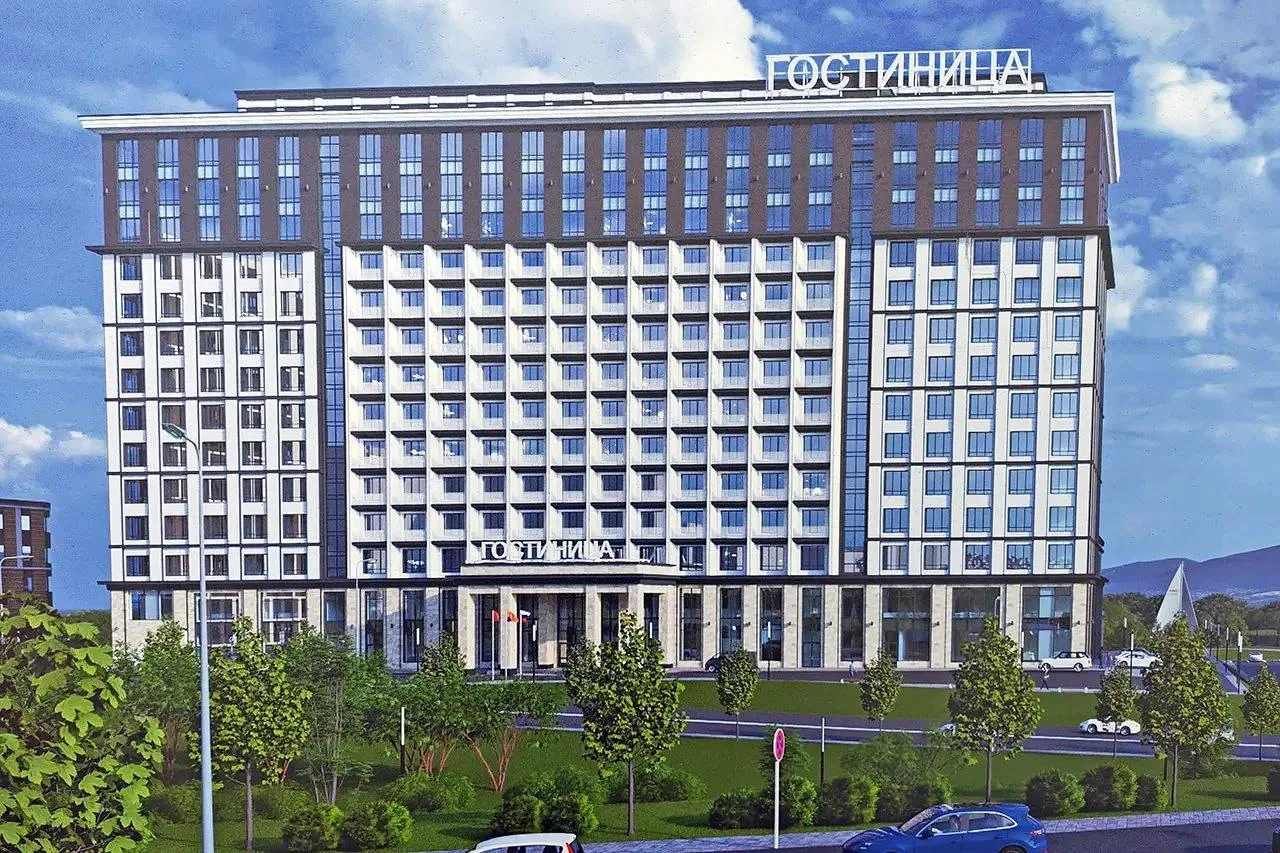 Строительство 16-этажного отеля началось на левом берегу Качи.